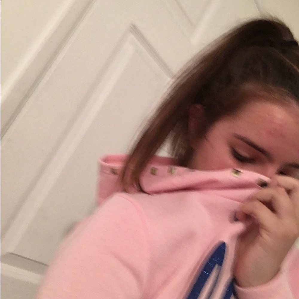 Pink dress with hoodie